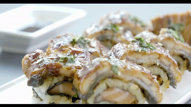 鳗鱼寿司视频素材