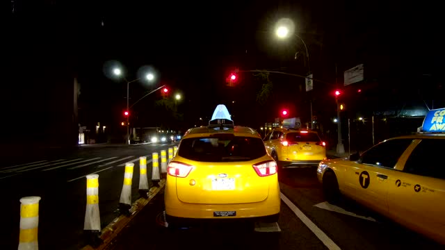 纽约市曼哈顿XXXIII同步系列前视图驾驶工作室工艺板视频素材