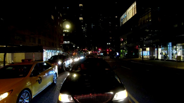 纽约曼哈顿XXXI同步系列后视图驾驶工作室工艺板视频素材