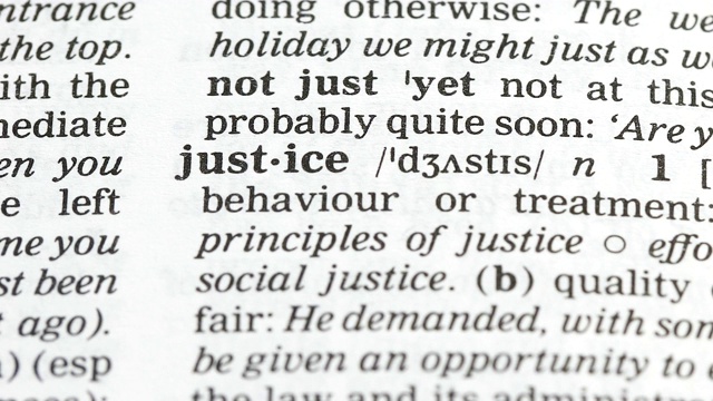 正义在英语词典中的定义，人与人之间公平合法的关系视频下载