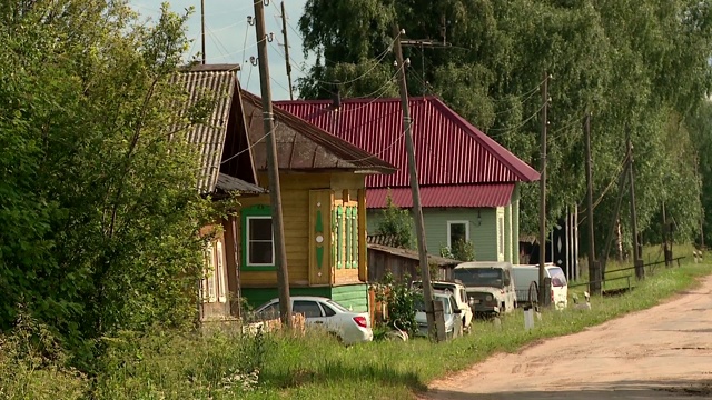 俄罗斯的乡村道路视频素材