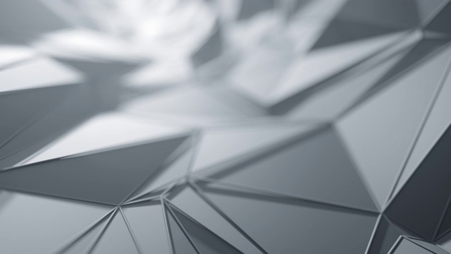 飞越抽象几何表面(灰色/银色)-可循环的背景视频素材