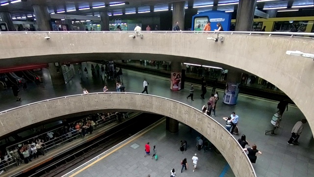 圣保罗地铁视频素材