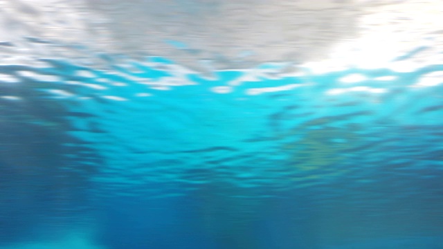 水下的海浪，散焦视频素材