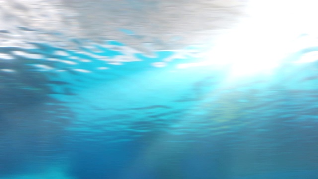 从水下看到的环状海洋表面视频素材