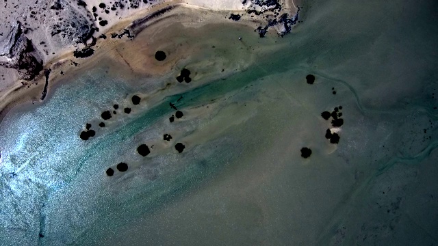海岸线的高清无人机视图视频下载