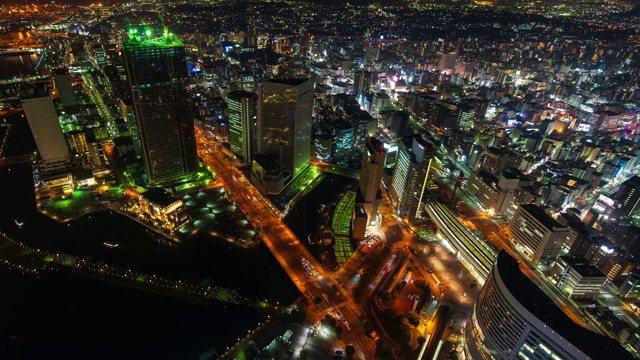 横滨夜景的时间流逝，日本视频素材