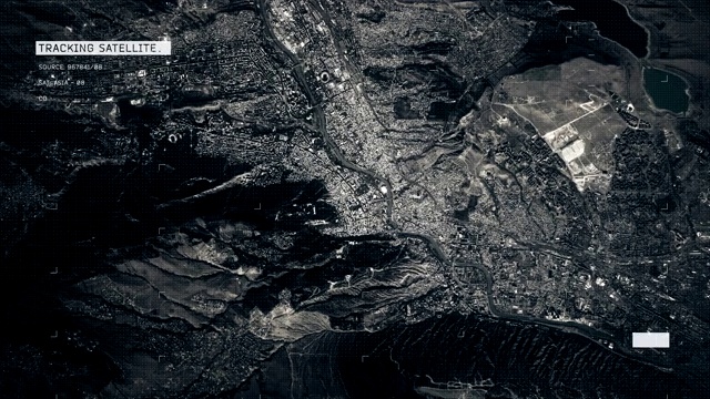 第比利斯的卫星图像视频素材