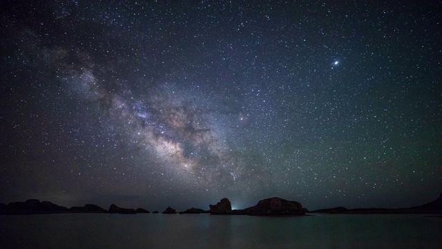 银河天空的美丽视频素材