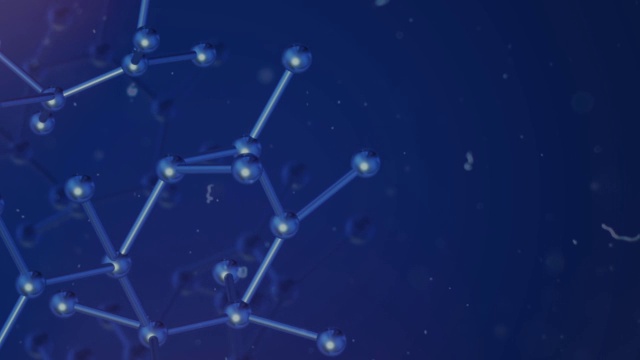 科学内容的分子3d渲染。视频素材