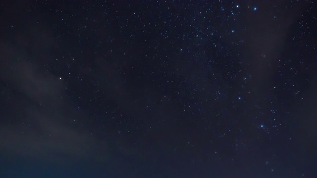 时间流逝:夜间移动的星迹视频素材