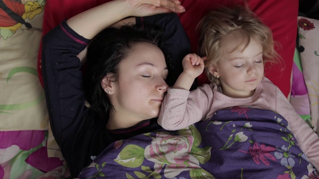 睡觉,婴儿,静止的,就寝时间视频素材