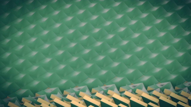 绿松石立方体的抽象变换视频素材