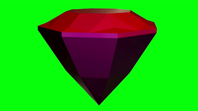 宝石在红色和紫色的绿色屏幕上视频下载