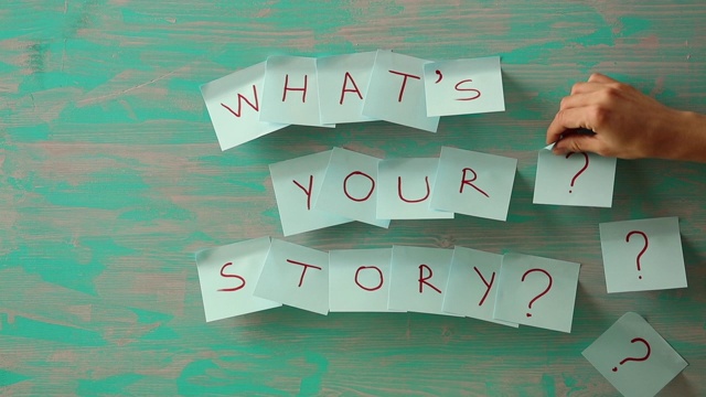 写便条，显示你的故事问题。视频下载