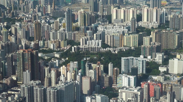 香港的摩天大楼。视频素材