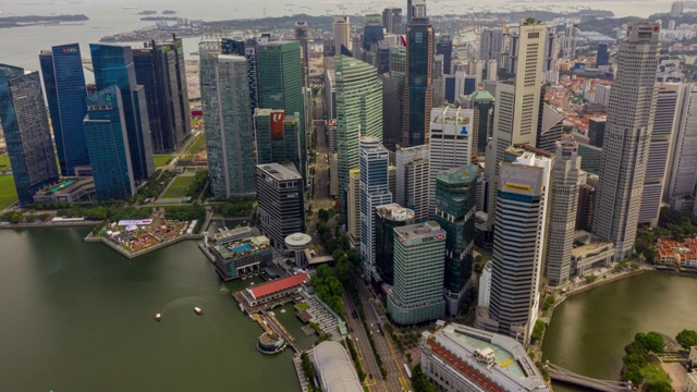 新加坡市中心商业区的超影像视频素材