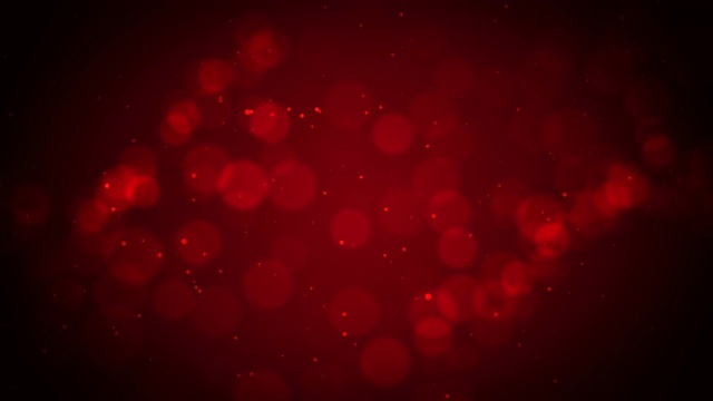 红色柔和风格的散景圆运动背景效果无缝循环视频下载