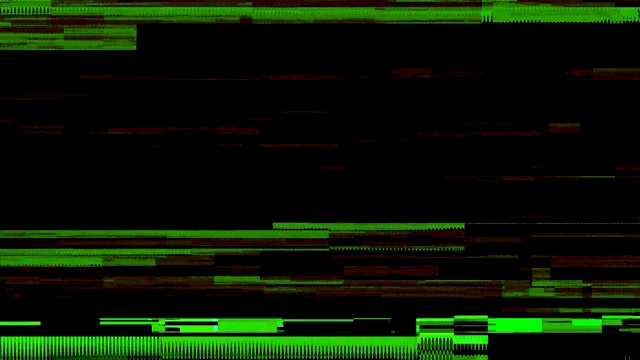 模拟电视VHS屏幕上的电影噪声视频素材