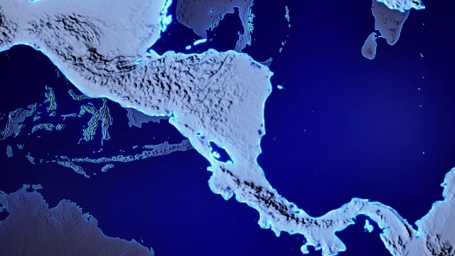 地球用尼加拉瓜透明的边沿视频下载