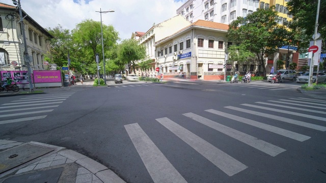 越南胡志明市的延时交通视频下载
