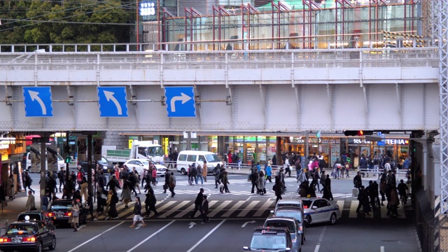 日本东京上野人行横道高峰时间视频素材