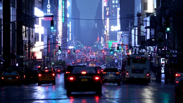 时代广场城市交通视频素材