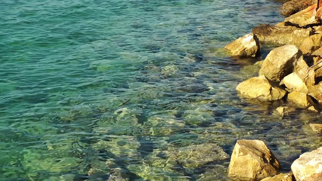 海边和岩石视频素材