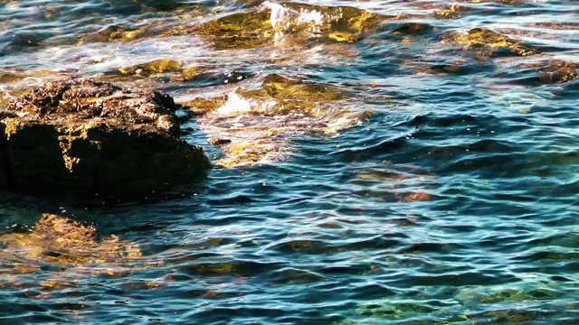 海边和岩石视频素材