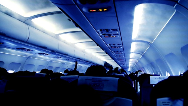 飞机客舱内飞机客舱内视频素材