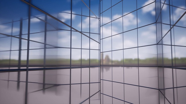 玻璃迷宫大摩天大楼4k视频素材