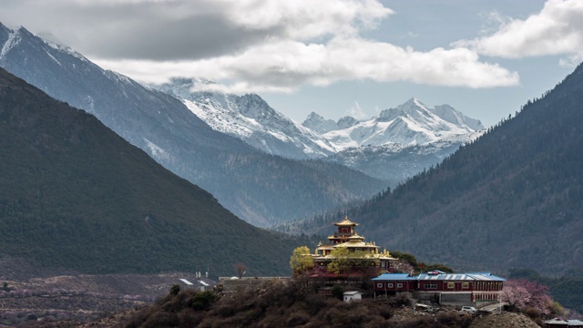 藏传佛教寺院视频素材