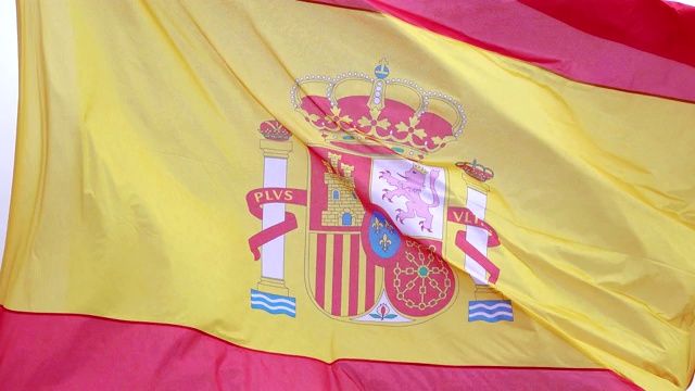 4K的西班牙国旗视频下载