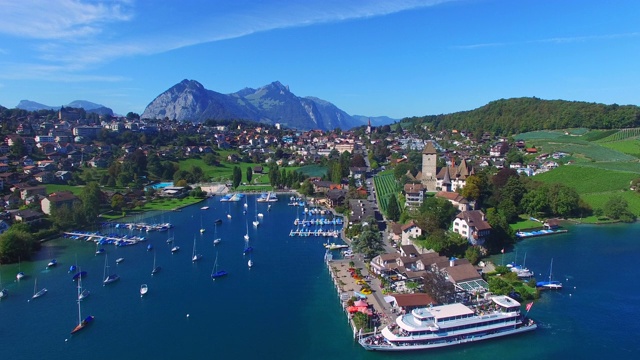 航拍美丽的瑞士视频素材