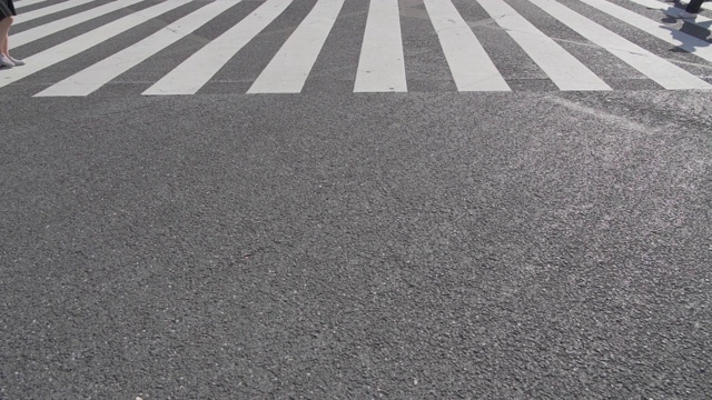 日本东京涩谷十字路口行人的慢镜头视频素材