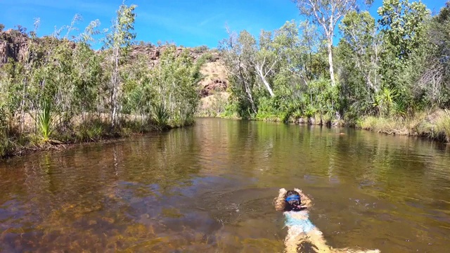 澳大利亚北部Nitmiluk国家公园的Edith瀑布视频下载
