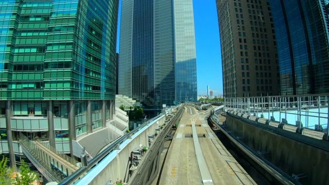 火车在日本东京行驶视频素材