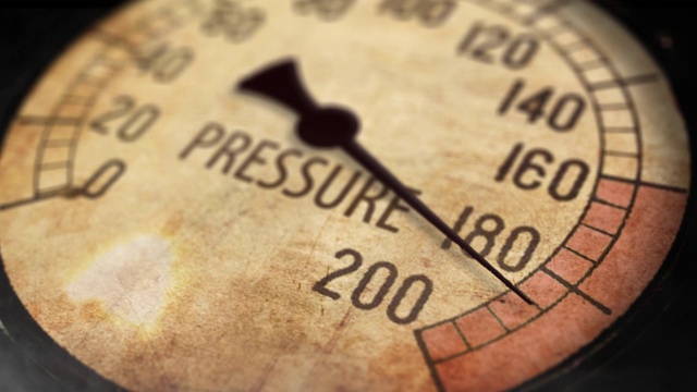 蒸汽压力计在临界模式机架焦点视频下载