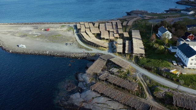 无人机拍摄:挪威罗浮敦群岛视频素材