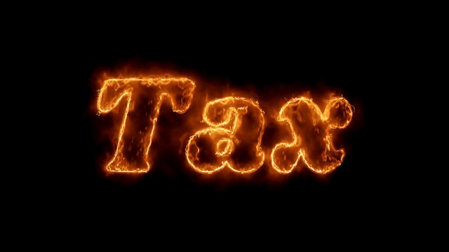 税字热动画燃烧真实的火火焰循环。视频下载