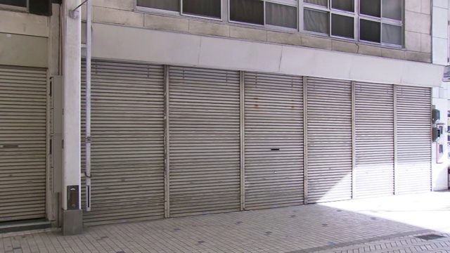 日本爱媛，一个破败的购物商场视频下载