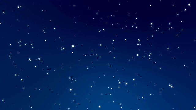 发光的蓝色夜空背景动画星星视频素材