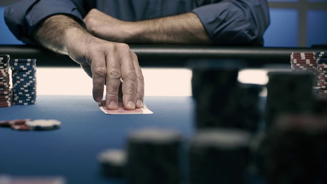 德州扑克锦标赛在赌场举行视频素材