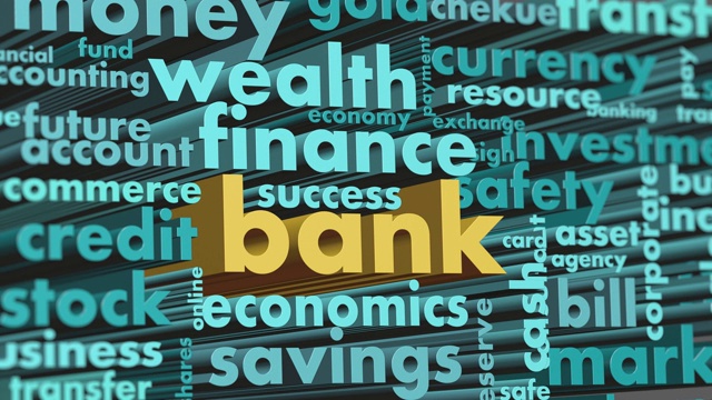 银行和金融的概念视频下载