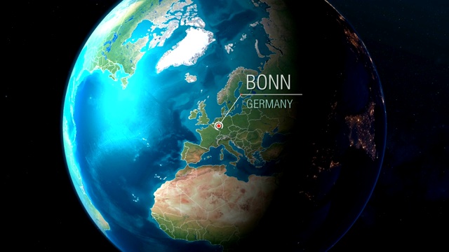 德国-波恩-从太空到城市视频下载