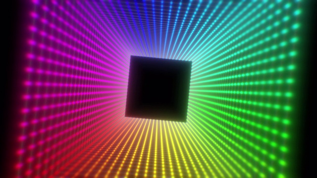 抽象的彩色隧道背景视频下载