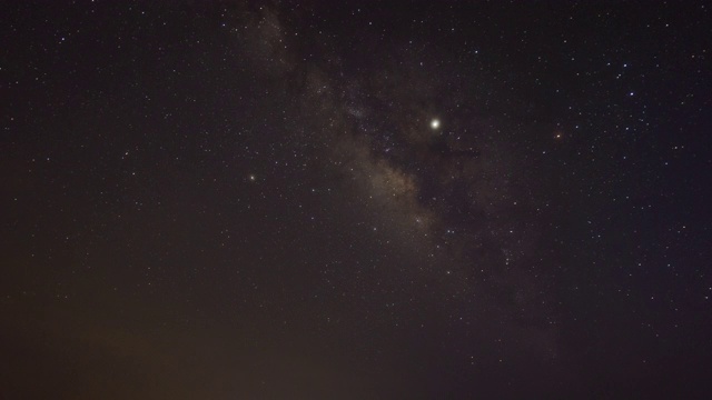 银河银河与晴朗的天空，延时视频视频素材