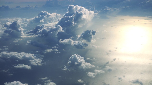 从飞机角度看云视频素材
