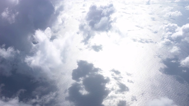 从飞机角度看云视频素材