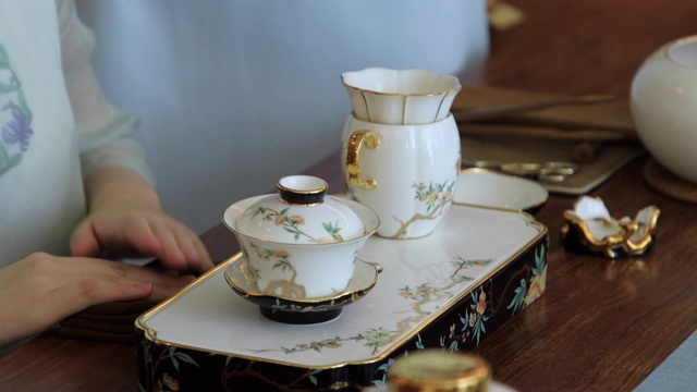 中国传统茶艺展，厦门，福建省，中国视频下载